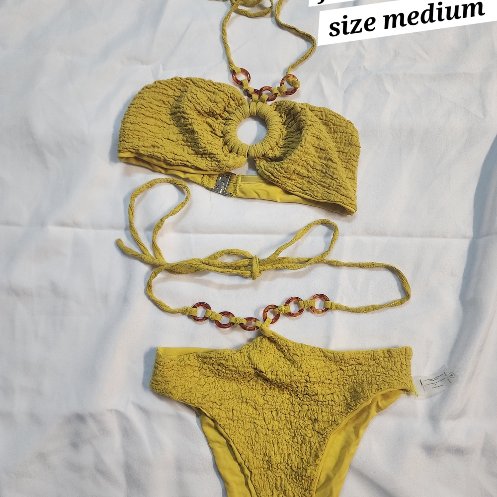Fashion Nova Yellow Bikini Set